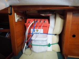 Image: CO2 data monitoring box in the ship's galley (Credit: SERC)