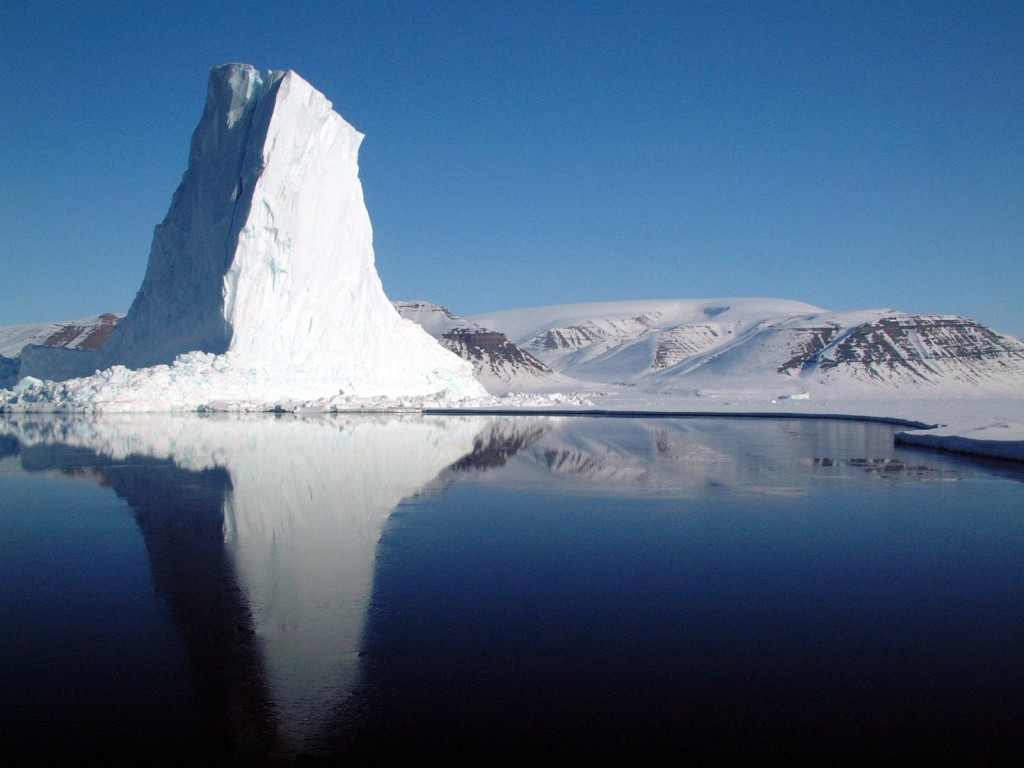 Image: Iceberg in Baffin Bay, their final destination (Credit: US Air Force)